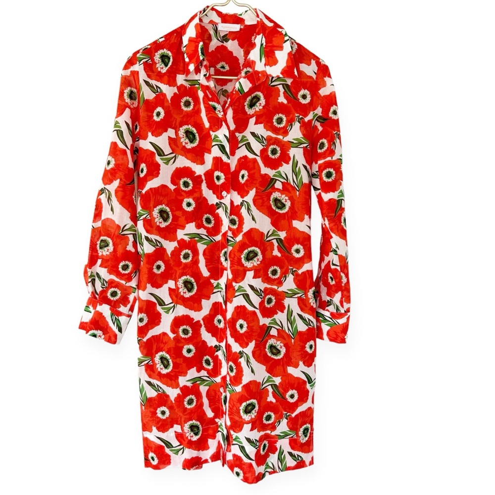 Eywasouls • Christina Pleasing Primrose Button Shirt Dress nwot